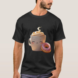 Kawaii Coffee & Donut T-shirt – Schattigee Sleepy 