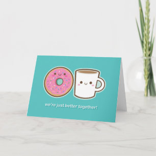 Kawaii Coffee & Doughnut Kaart