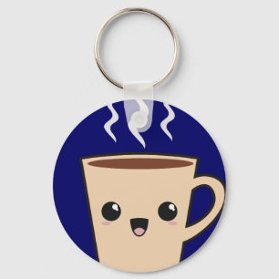 Kawaii Coffee Monster Sleutelhanger