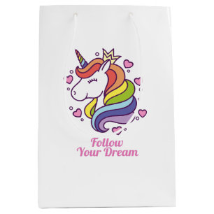 Kawaii Colorful Rainbow Unicorn Dreams Medium Cadeauzakje