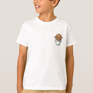 Kawaii Cookie Melk Bad Pret Fun Kinderen T-shirt