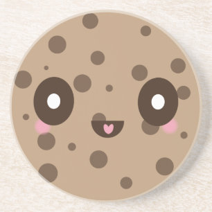Kawaii Cookies chocoladeschip Zandsteen Onderzetter