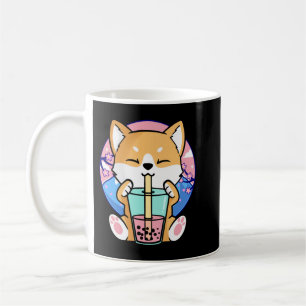 Kawaii Corgi Dog Bubble Tea Boba Anime Neko Japane Koffiemok