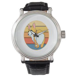 Kawaii Corgi Horloge