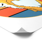 Kawaii Corgi Poster (Hoek)