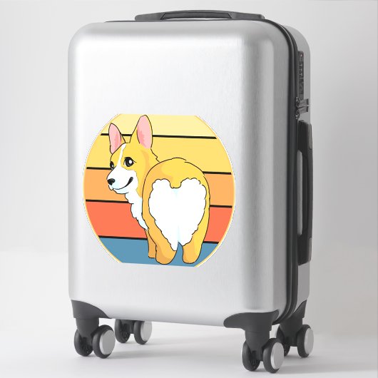 Kawaii Corgi Sticker (Koffer)
