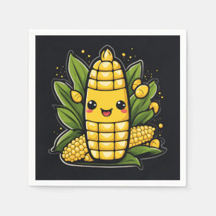 Kawaii Corn Summer Servet