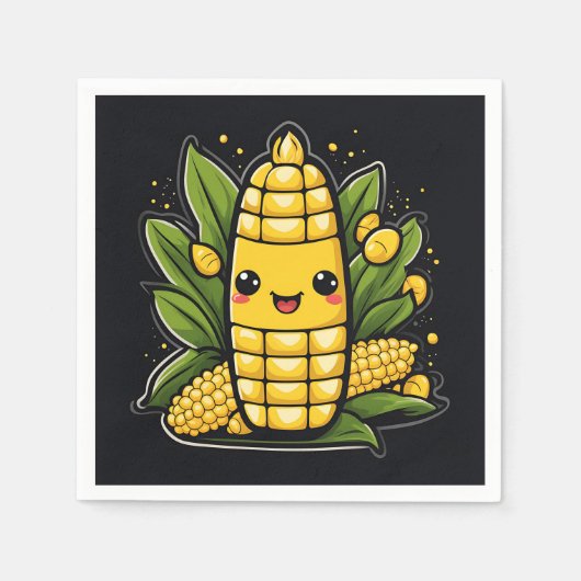 Kawaii Corn Summer Servet (Voorkant)