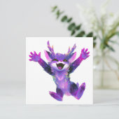 Kawaii Cosmic Chibi Kaart (Staand voorkant)