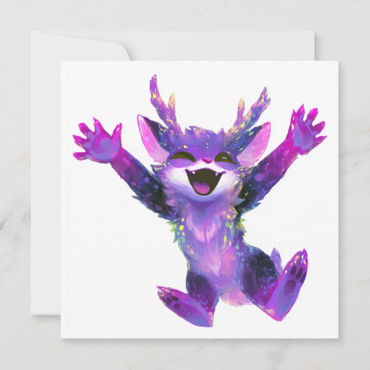 Kawaii Cosmic Chibi Kaart (Voorkant)