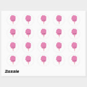 Kawaii Cotton Snoep Ronde Sticker (Vel)