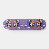 Kawaii count Huskula met pompoenen en spoken Persoonlijk Skateboard (Horizontaal)