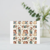 Kawaii Couple Briefkaart (Staand voorkant)