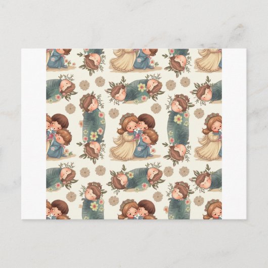 Kawaii Couple Briefkaart (Voorkant)