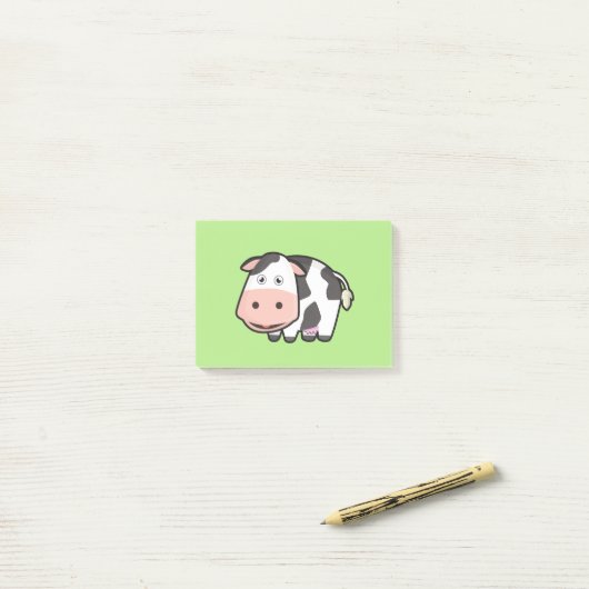 Kawaii Cow Post-it® Notes (Op bureau)