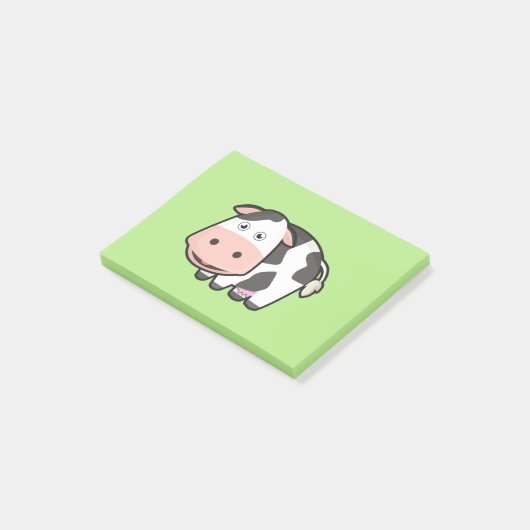 Kawaii Cow Post-it® Notes (Schuin)