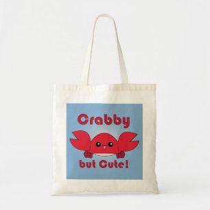 Kawaii Crabby, maar Cute canvas tas