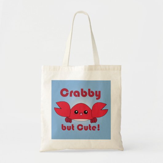 Kawaii Crabby, maar Cute canvas tas (Voorkant)