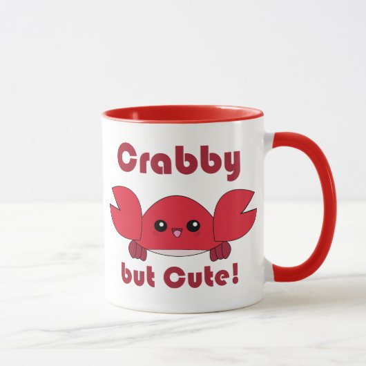 Kawaii Crabby maar Cute mok (Rechts)