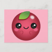 Kawaii Cranberry Briefkaart (Voorkant)