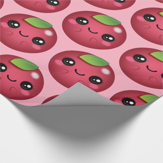 Kawaii Cranberry Cadeaupapier (Hoek)