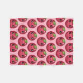 Kawaii Cranberry Fleece Deken (Voorkant (Horizontaal))