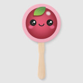 Kawaii Cranberry Hand Fan Handwaaier (Voorkant)