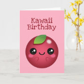 Kawaii Cranberry Kaart (Gele Bloem)