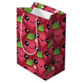 Kawaii Cranberry Medium Gift Bag Cadeauzakje (Achterkant Gekanteld)