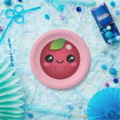 Kawaii Cranberry Papieren Bordje (Feest)