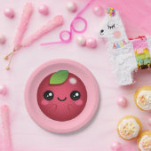 Kawaii Cranberry Papieren Bordje (Feest)