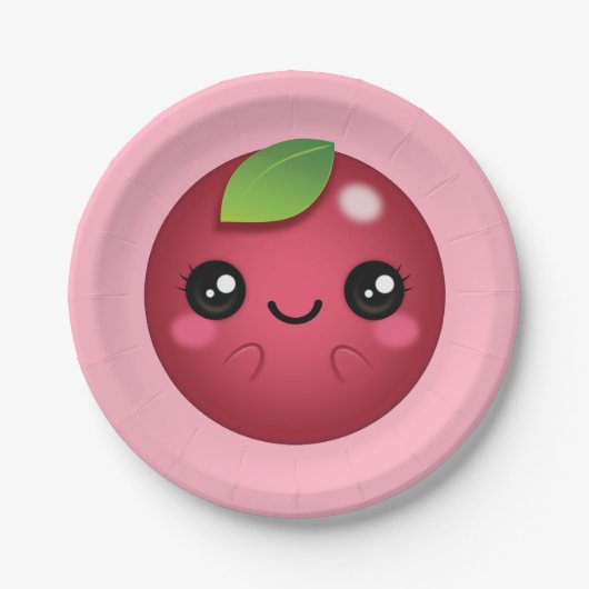 Kawaii Cranberry Papieren Bordje (Voorkant)