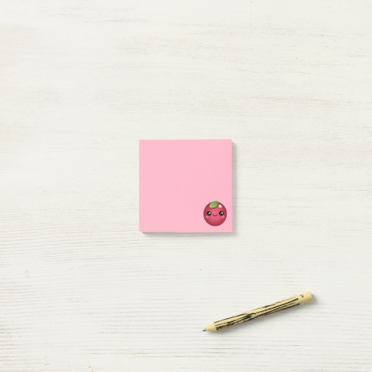 Kawaii Cranberry Post-it Notes (Op bureau)