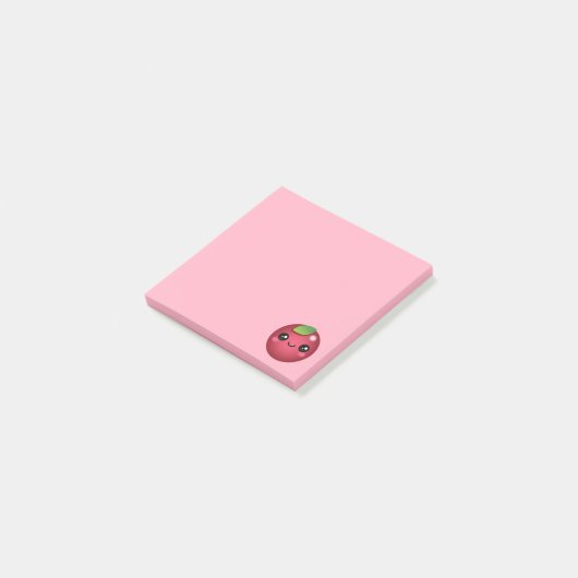 Kawaii Cranberry Post-it Notes (Schuin)