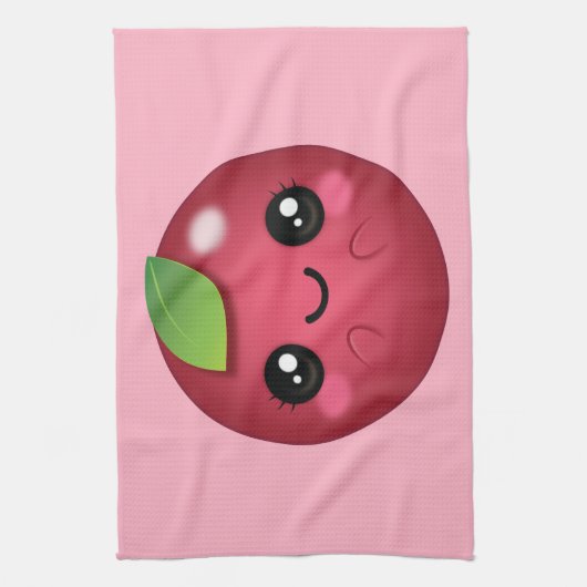 Kawaii Cranberry Theedoek (Verticaal)
