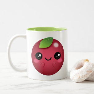 Kawaii Cranberry Tweekleurige Koffiemok