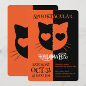 Kawaii Creepy Cute Cat Spooktacular Halloween Kaart (Voorkant / Achterkant)