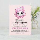 Kawaii Creepy Cute Halloween Birthday Party Kaart (Staand voorkant)