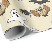 Kawaii Creepy Night Creatset Cadeaupapier (Rol Hoek)