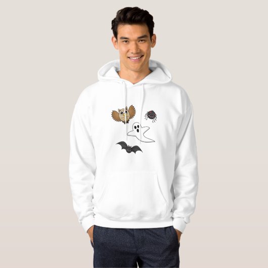 Kawaii Creepy Night Creatset Hoodie (Voorkant volledig)