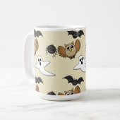 Kawaii Creepy Night Creatset Koffiemok (Voorkant links)