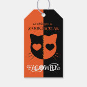 Kawaii Creepy Schattige Cat Spooktacular Halloween Cadeaulabel (Voorkant)