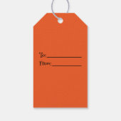 Kawaii Creepy Schattige Cat Spooktacular Halloween Cadeaulabel (Achterkant)