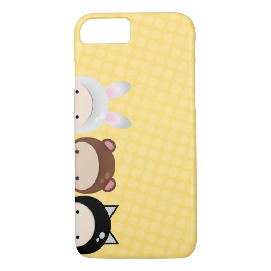 Kawaii Critter Babies iPhone Case (Achterkant)