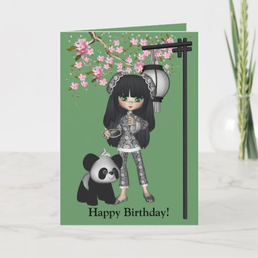Kawaii Critter draagt de Kaart van de Panda (Voorkant)