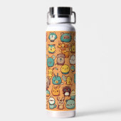 Kawaii Critters Squad; schattige chaos Waterfles (Achterkant)