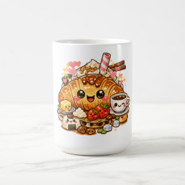 Kawaii Croissant Ontbijtmok Koffiemok