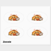 Kawaii Croissant Sticker (Vel)