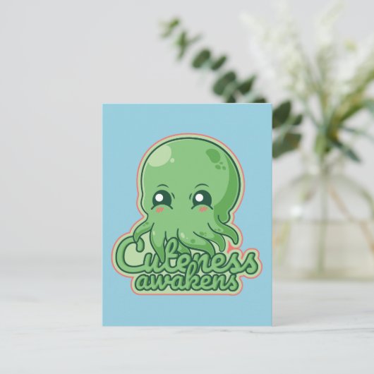 Kawaii Cthulhu Briefkaart (Staand voorkant)