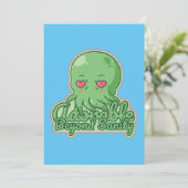 Kawaii Cthulhu Kaart (Staand voorkant)